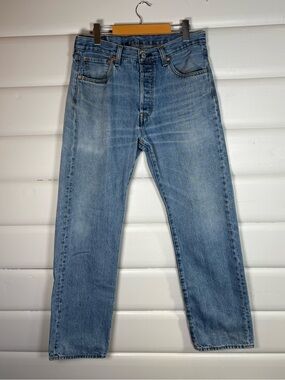 Levi’s 501 Original Button Fly Jeans Light Wash 33x32 100% Cotton